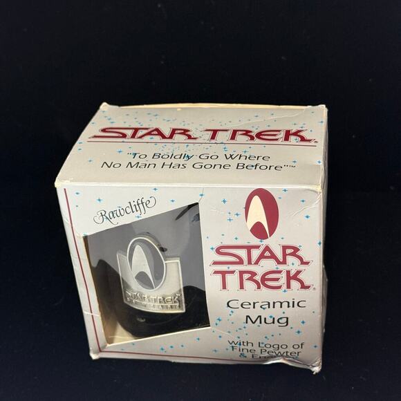 Star Trek 30th Anniversary Ceramic Mug – Rawcliffe Pewter & Enamel Logo – OG Box - Picture 2 of 6